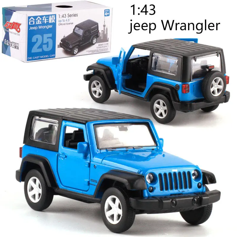 Caipo 1:42 откидной автомобиль Wrangler литая металлическая модель автомобиля для