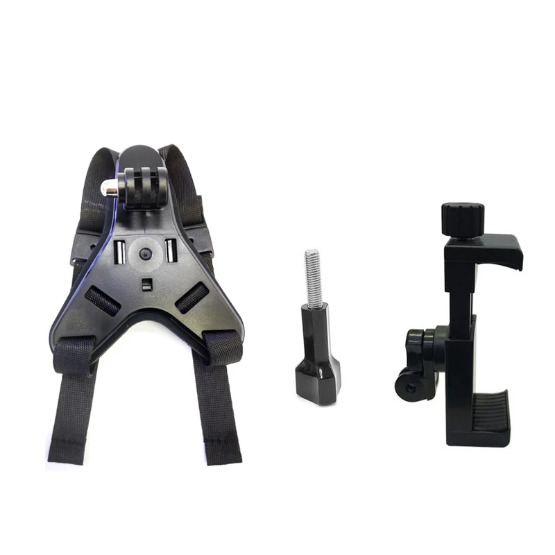 For cell phone TUYU полное лицо шлем подбородок держатель для GoPro 7 SJCAM Xiao mi Yi 4K мотоциклетный шлем подбородок подставка для eken HERO 6 5 аксессуар - Цвет: For cell phone