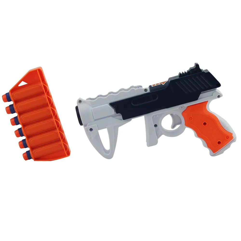 6 стрелочный ручной мягкий пулемет костюм для Nerf пули большой дальности игрушечный пистолет Дротика бластер игрушки для детей хорошая Наружная игрушка
