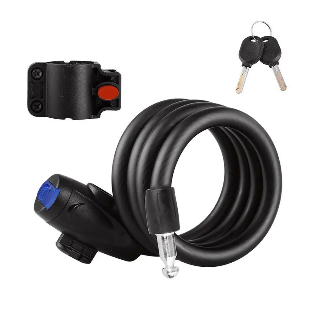 Защитные Кабельные замки Противоугонный велосипедный замок из нержавеющей