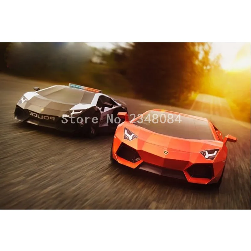 3D Бумаги Модели Автомобилей Aventador Крафт Ручной Работы Игрушки Подарок для