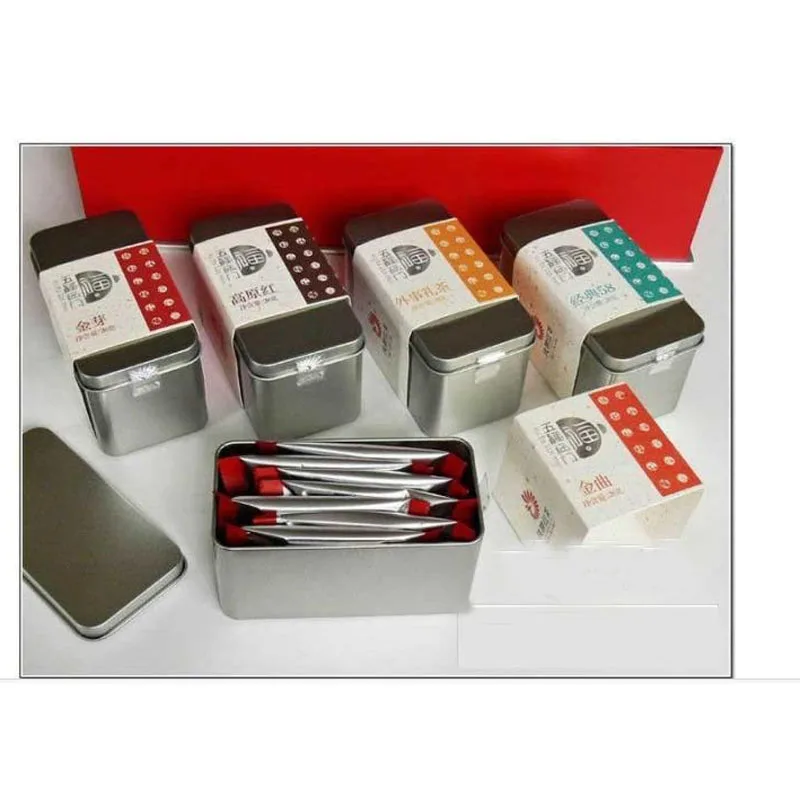 

130x85x56mm rectangle tea tin box pain tin box for 100-125g tea packing food tin can tea storage