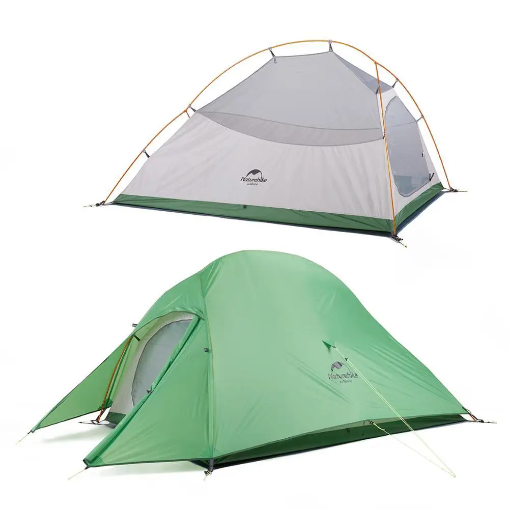 2 people 210T NatureHike/высококачественные Семейные вечерние палатки для 1, 2, 3, 4, 6, 7, 8 человек, водонепроницаемые палатки для кемпинга, надувные Семейные палатки - Цвет: 2 people 210T