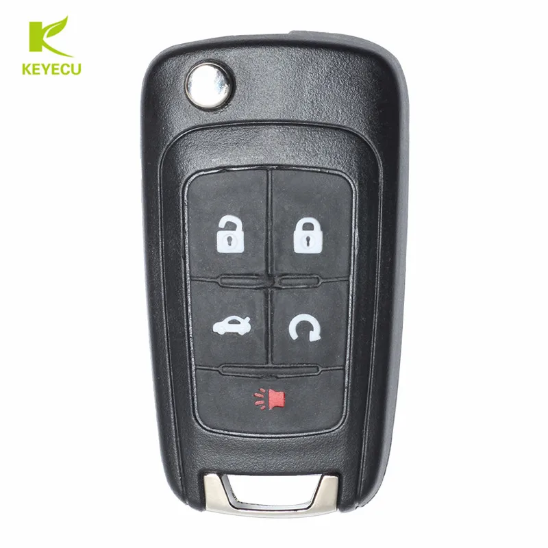 Брелок дистанционного управления KEYECU 5 кнопок 433 МГц с чипом ID46 для Chevrolet Cruze 2010 2011