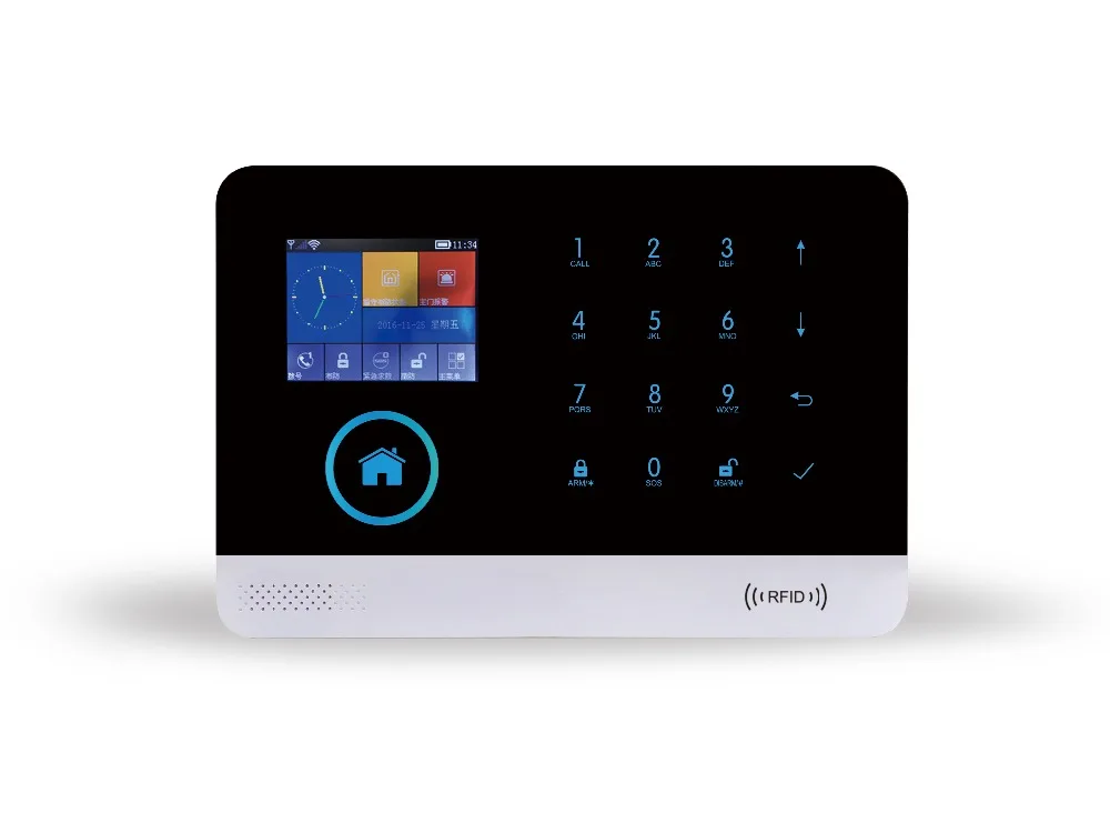 2.4 Inch GSM/WIFI/GPRS/3G Burglar  Alarm System App Remote Control