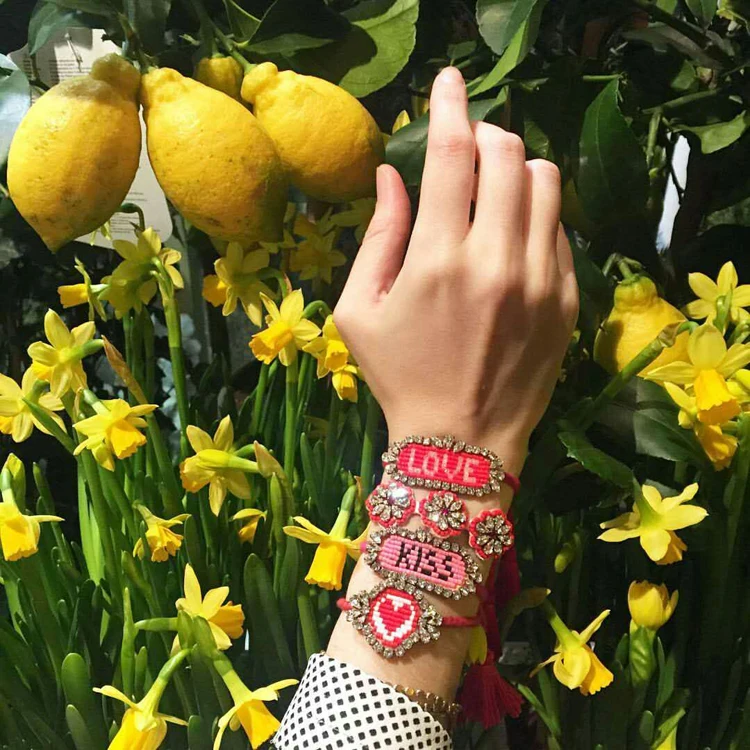 Новое поступление красочный браслет ручной работы в богемном стиле плетеные