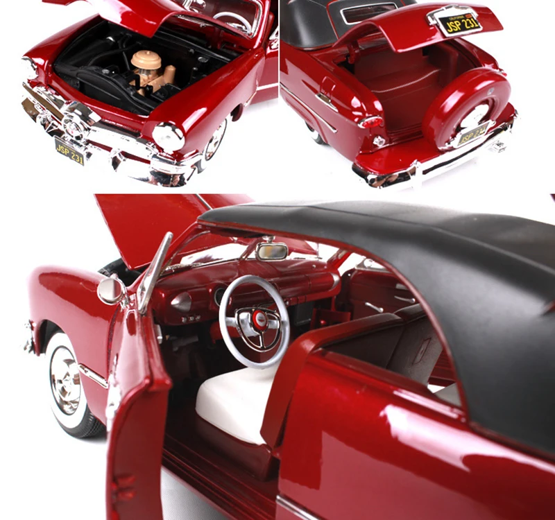 1:18 весы Ford 1950 винтажные классические модели автомобилей для литья под давлением