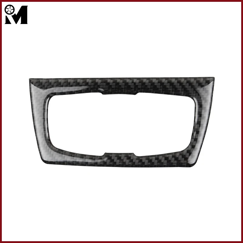 Карбоновая вставка для декоративной рамки переключателя фар автомобиля, интерьерная накладка на приборную панель для BMW F30 F34.
