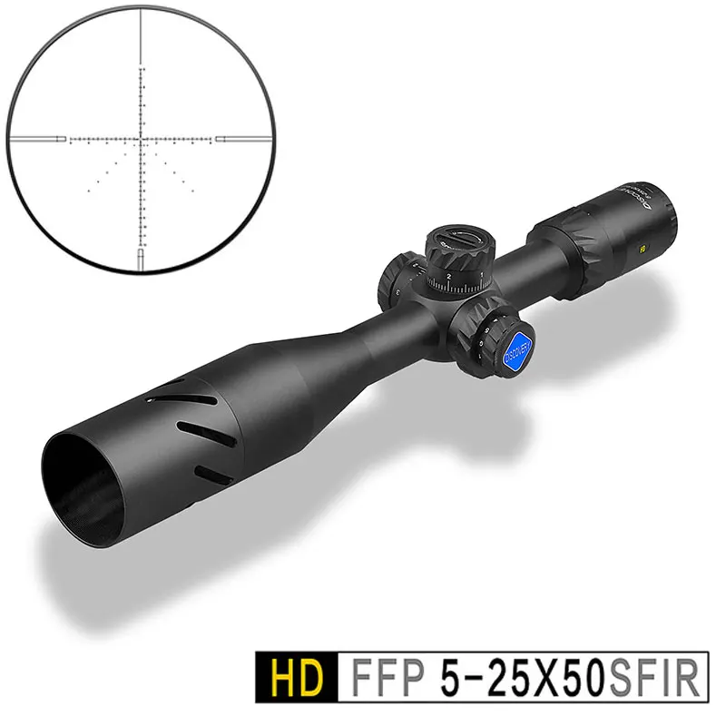 Дискавери HD FFP 5-25x50SFIR прицел для съемки на дальнем расстоянии первый фокальный самолет сетка прицел оптика 1/10 мил Воздушный пистолет Охота