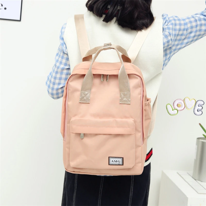Женские рюкзаки Harajuku минималистичный водонепроницаемый нейлоновый рюкзак