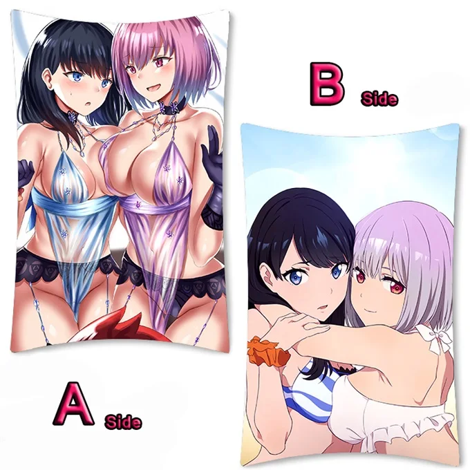 04 Аниме SSSS. GRIDMAN Hibiki Yuta Takarada Rikka Shinjo Akane обнимает тело Наволочки Чехол Otaku Подушка Наволочка 2WAY 35x55 см - Цвет: 04
