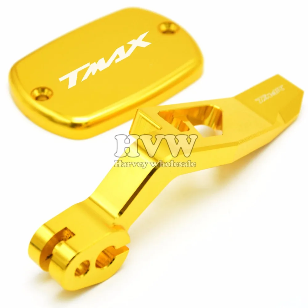 Motorcycle CNC Parking Brake Lever AND Fluid Reservoir Cap Cover For YAMAHA TMAX 530 2012-2016 / T MAX 500 2008-2011 | Автомобили и