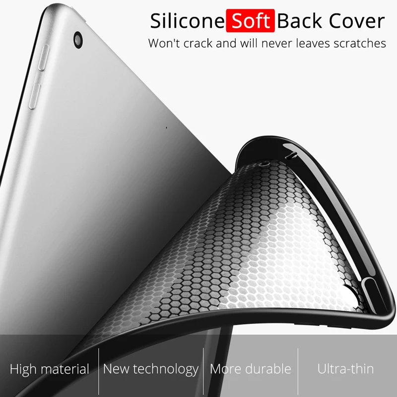Чехол для iPad 9 7 2018 2017 планшет Funda 5th Gen Магнитная подставка силиконовый мягкий