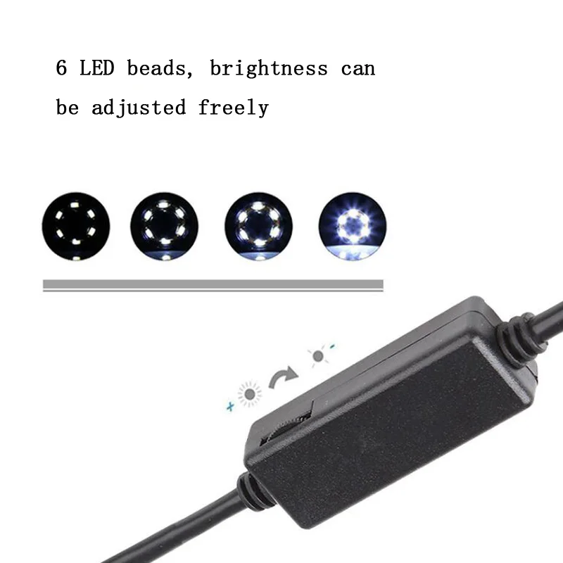 3 в 1 эндоскоп камера 7 мм USB мини IP67 водонепроницаемая 6 LED эндоскопия для Windows Macbook PC