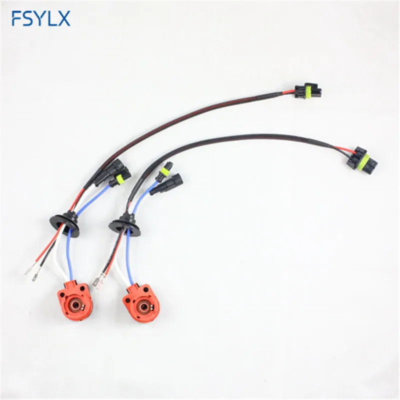 FSYLX Ксеноновые D2S D2R D2C D4S AMP пучок-Удлинитель силовой кабель для Автомобильная ксеноновая лампа балласта D2 D4 HID переходник конвертер адаптер