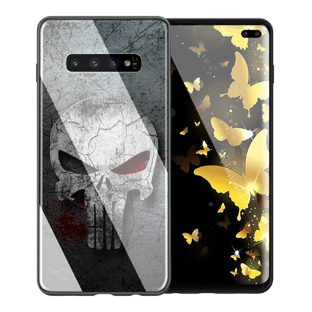 TG2 YIMAOC комиксов Marvel Дэдпул Стекло чехол для samsung Galaxy S7 S8 S9 S10 Plus, Note 8, 9, 10, A50 A20 A10 A70 - Цвет: TG2