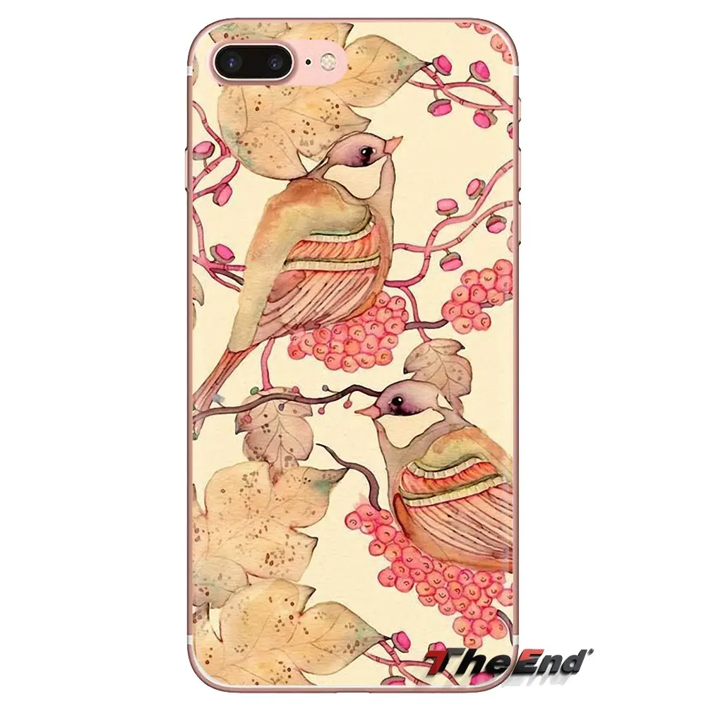Художественная китайская картина Цветок Птица силиконовый чехол сумка для Xiaomi Mi4