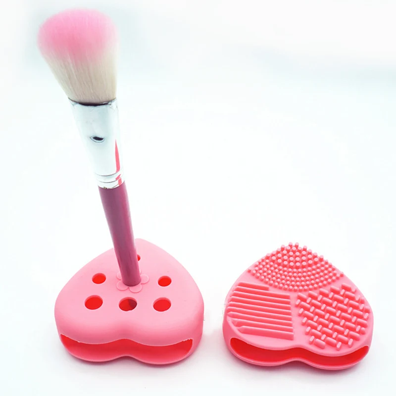 1 кисть для ПК средство очистки и держатель щетки макияжа моющийся коврик скребок