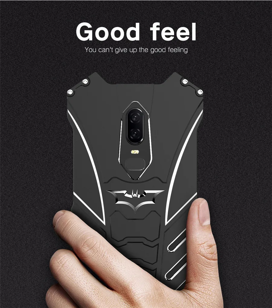Oneplus 6 R-JUST серия Бэтмен роскошный Doom сверхмощный бронированный металлический алюминиевый чехол для One Plus Oneplus 6 Oneplus6 сумки