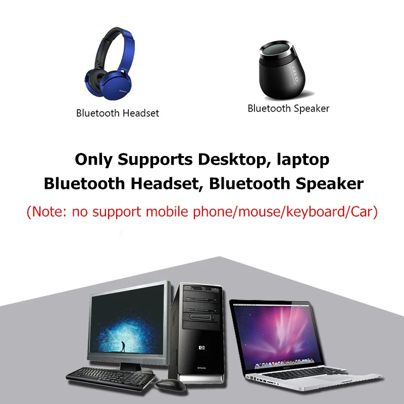 Binful Bluetooth Adapter USB Dongle for Computer PC Wireless Headset Bluetooth Speaker 4.2 Music Receiver USB Bluetooth Adapter
