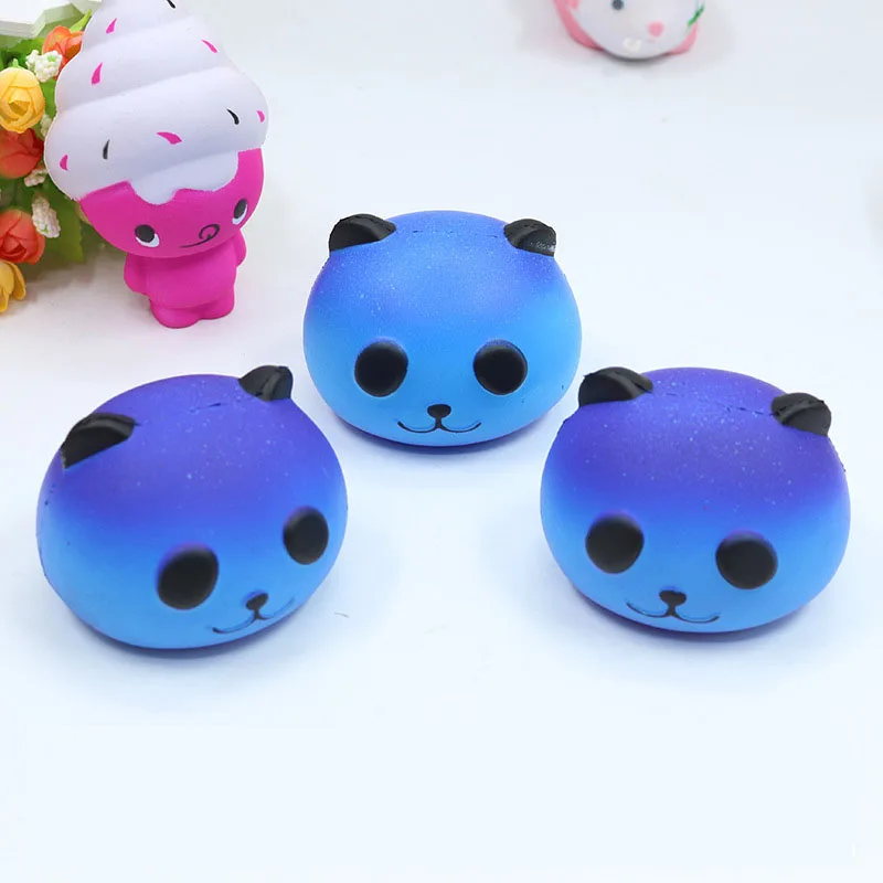 8,5 см мягкие панда Медведь сжимает Squishies Galaxy милый смешной ручной Спиннер гаджеты Анти Стресс Новинка приколы Шутка Подарок Улыбка Игрушки