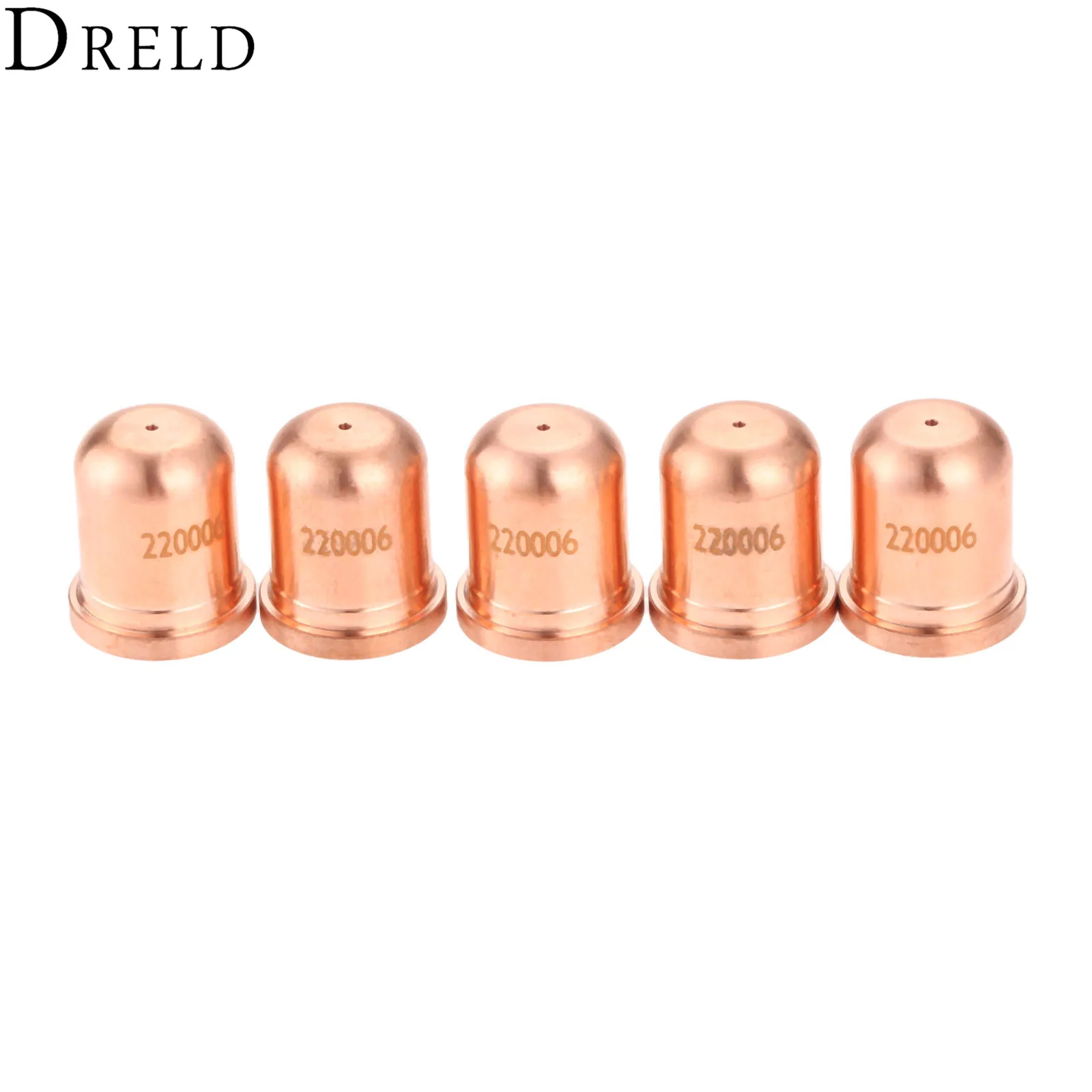 DRELD 5 шт. 40A сопло-насадка/советы 220006 подходит для 1000 1250 1650 RT60 RT80 плазменный резак расходные материалы для сварки оборудование для пайки