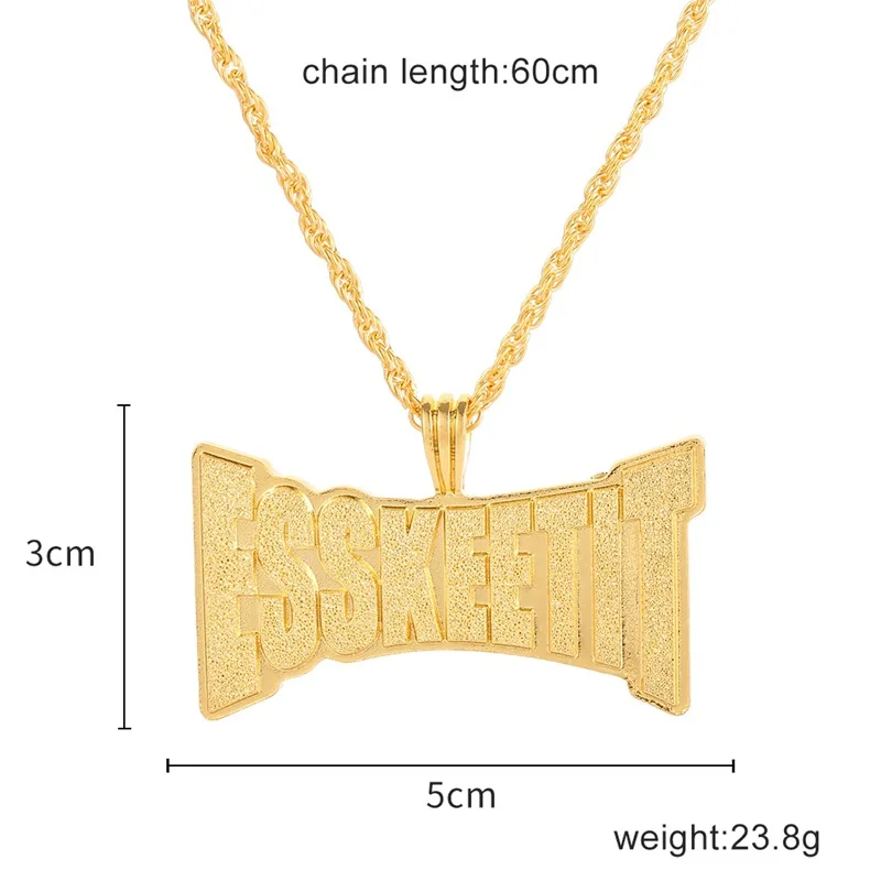 Длинное матовое ожерелье с надписью для ночного клуба Мужская секция