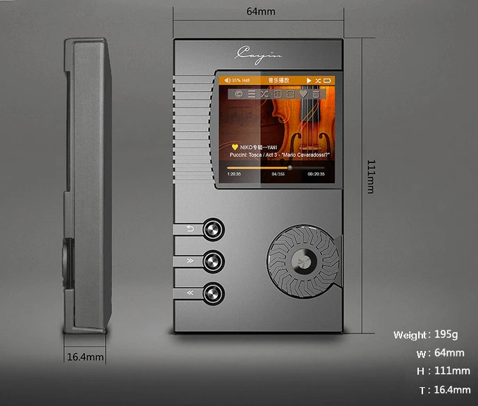 New Cayin Spark N5 HiFi Portable Music Player DSD Lossless 32GB TF Card as gift USB DAC Support 128GB | Электроника