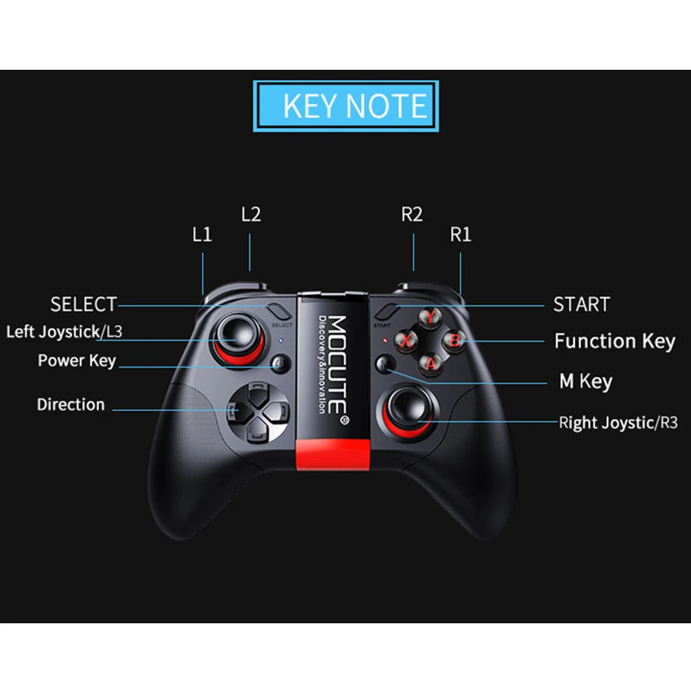 Mocute 054 053 050 Bluetooth геймпад Joypad Android джойстик беспроводной контроллер планшет умный