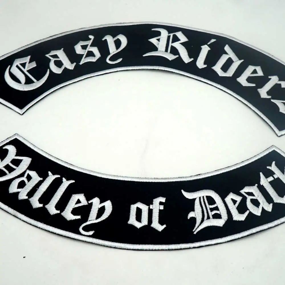 Нашивка для байкеров EASY RIDERS DALLEP OF DEATH вышитая подкладка байкерские нашивки значок