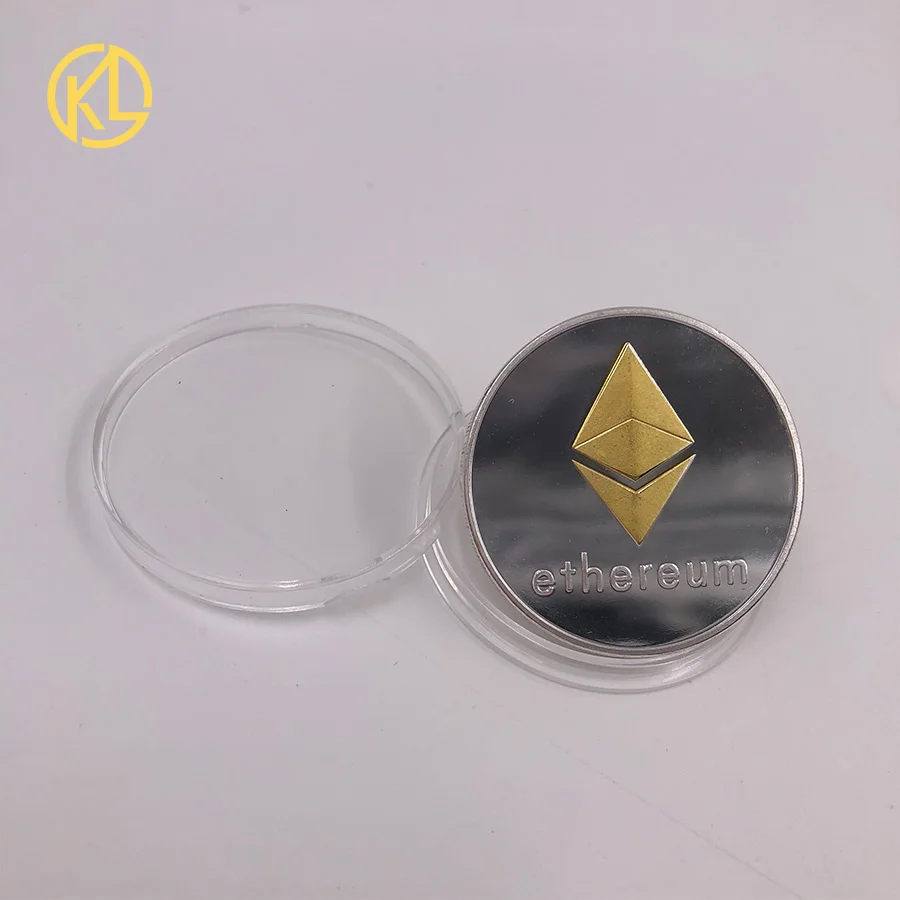 CO011 Серебряный сувенир эфириум Биткоин памятные великолепные коллекционные