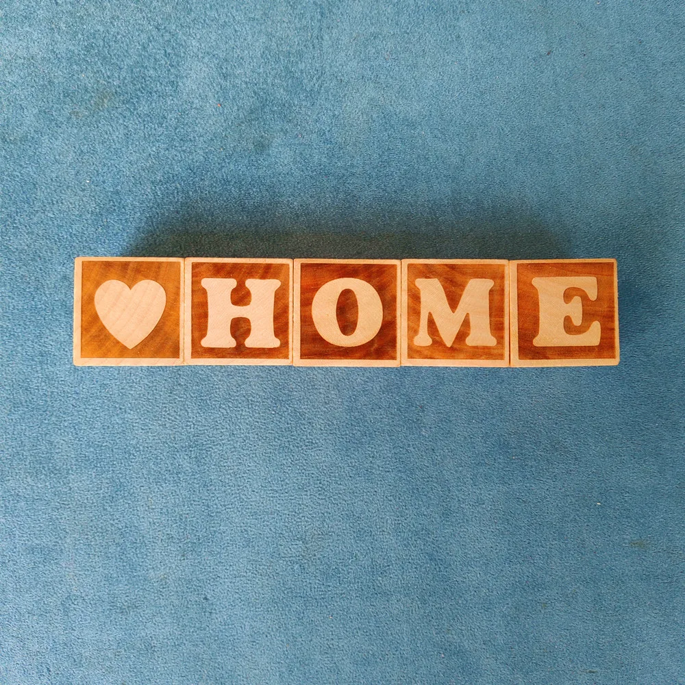 5 шт. деревянные буквы алфавита дома с сердечками блоки для детской спальни