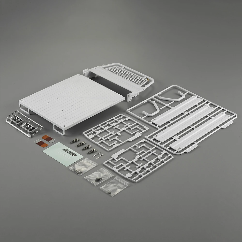 Комплект постельного белья из АБС пластика для грузовика 3 подвижных ворота 1/10