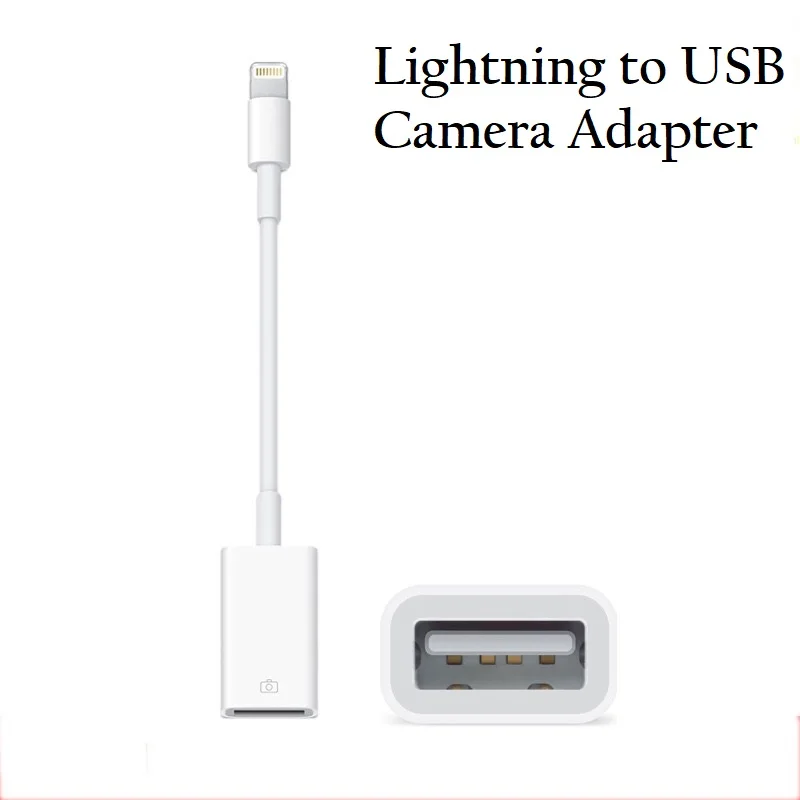 Адаптер Meenova Lightning OTG USB, хаб зарядный кабель для iPhone iPad iOS13, до 500 мАч ток USB флэш-накопитель, клавиатура, мышь - Цвет: Lightning to USB