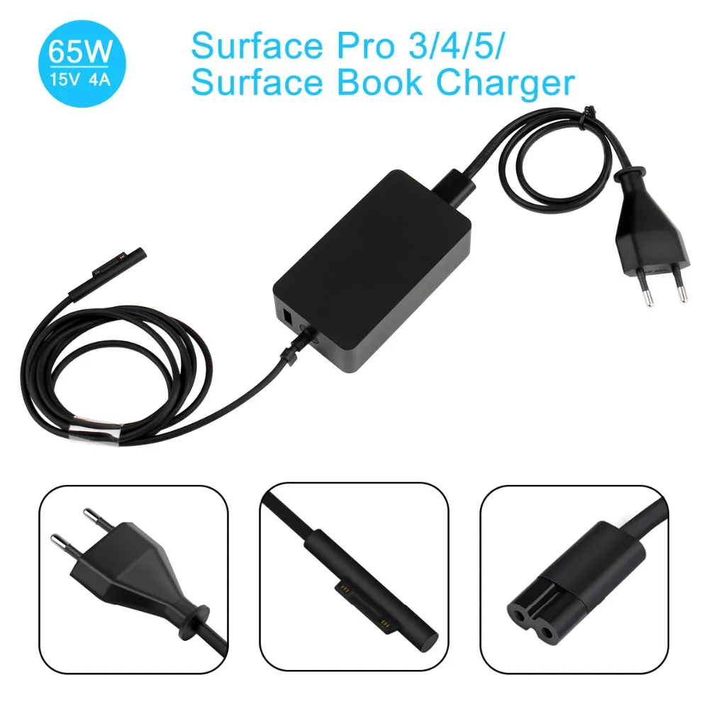 DC 15V 4A 65W источник питания с 5V 1A USB портом AC зарядное устройство адаптер питания для microsoft Surface Book Laptop Pro 3 Pro 4 Pro 5