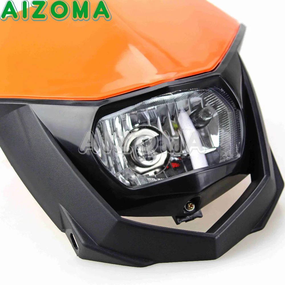 Мотокросс су головной светильник 12V 35W фары обтекатель SMC sx EXC SMR CRF DRZ KLX KLR XR WR 125/250/450