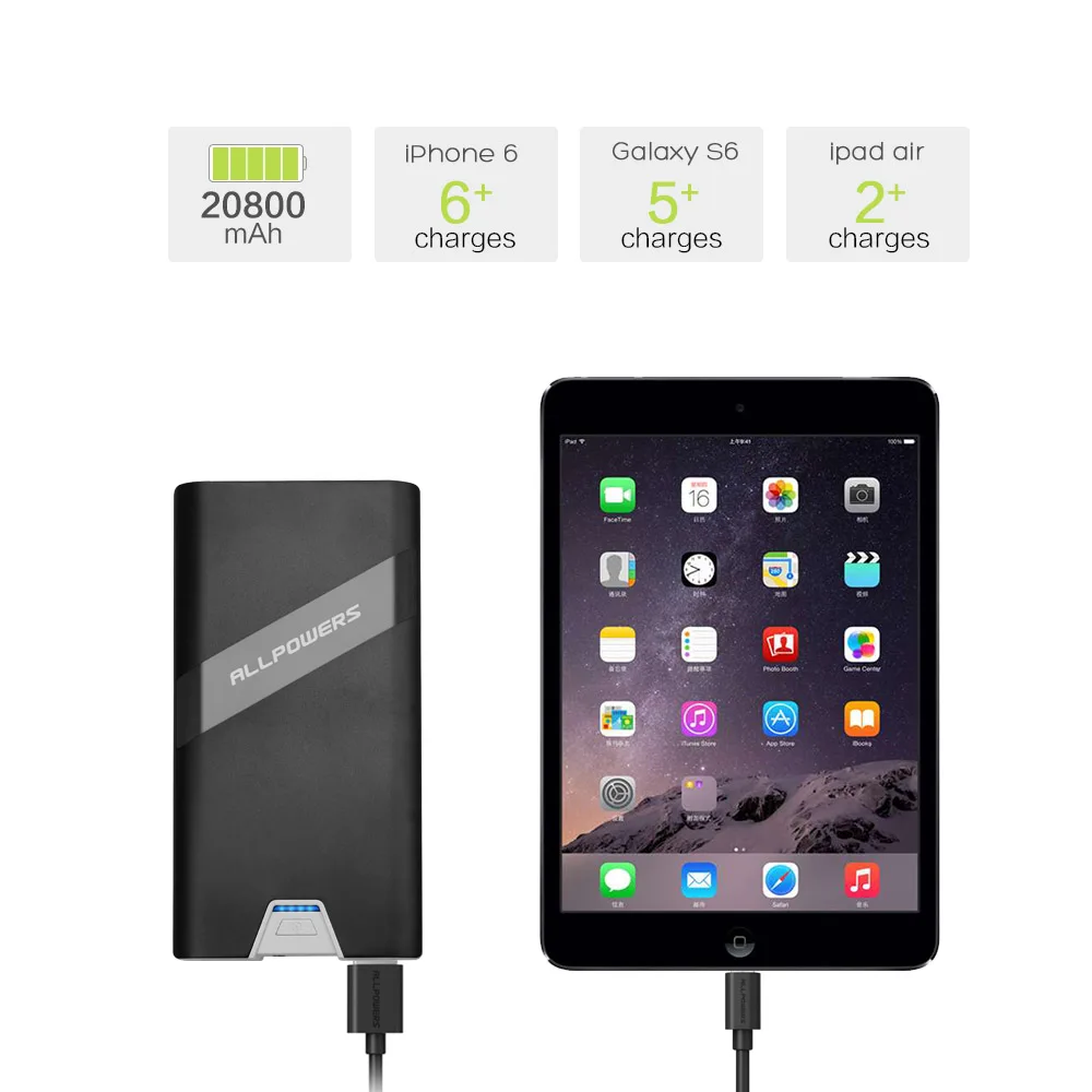 Все мощности S power Bank 20800mAh телефон для iPhone 5 5S SE 6 6s 7 7plus samsung LG sony huawei Xiaomi e. t. c.|Внешние