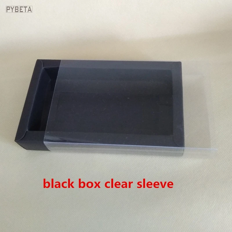 black clear sleeve 20 шт. несколько размеров матовый рукав ящика Tpye бумажные коробки Прозрачная крышка Ремесло мыло ручной работы в коробке для свадьбы праздничная подарочная упаковка - Цвет: black clear sleeve