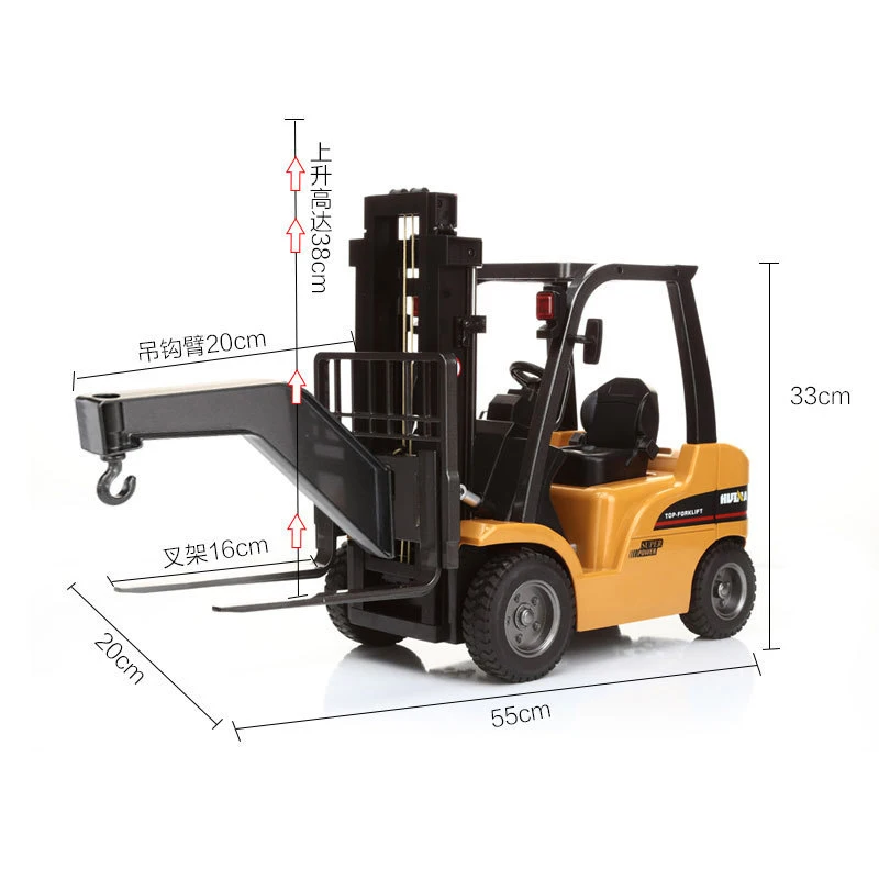 Новый Forklift металлический пластик 1:10 2 4G 8CH M Power пульт дистанционного управления RC