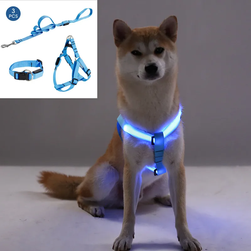 3 шт./компл. модная светодиодная Защитная шлейка для собак мигасветильник свет
