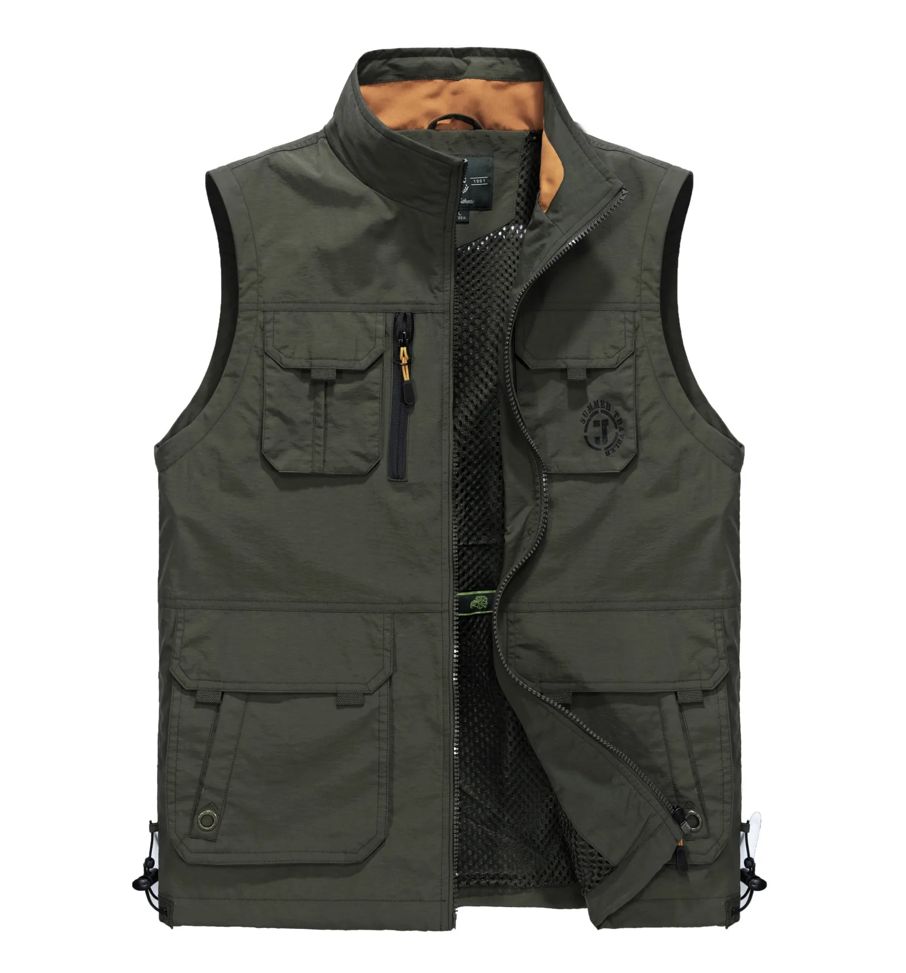 Men Multi-pocket Vest men 5XL 6XL Waistcoat Jackets Fashion Multipockets Men Vest Vintage Waterproof Vest colete masculino