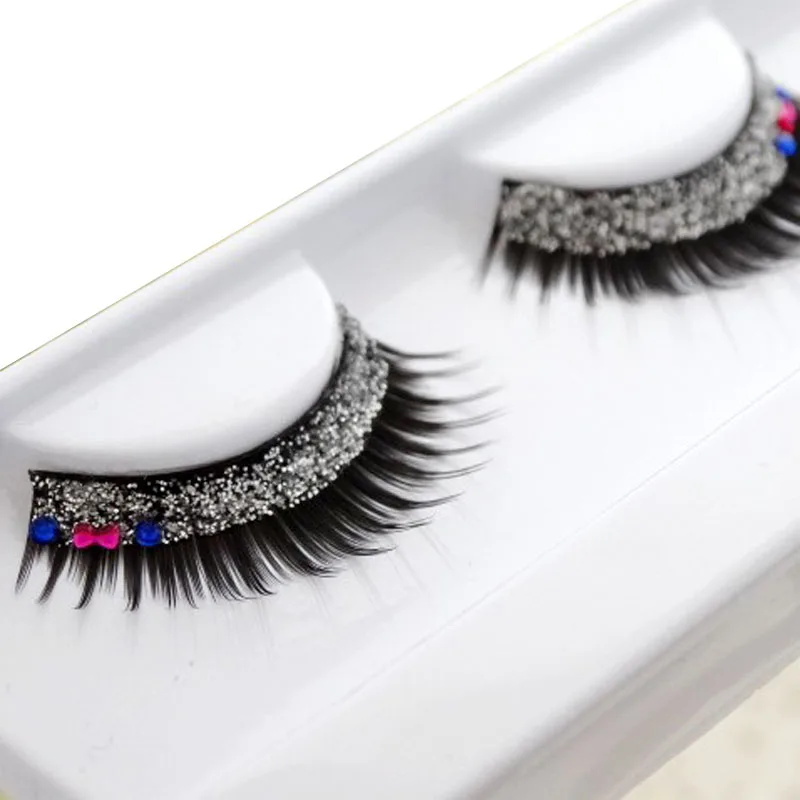 Diamond Накладные Ресницы Яркий Блеск Алмазный Выполняющие Латинский Танец