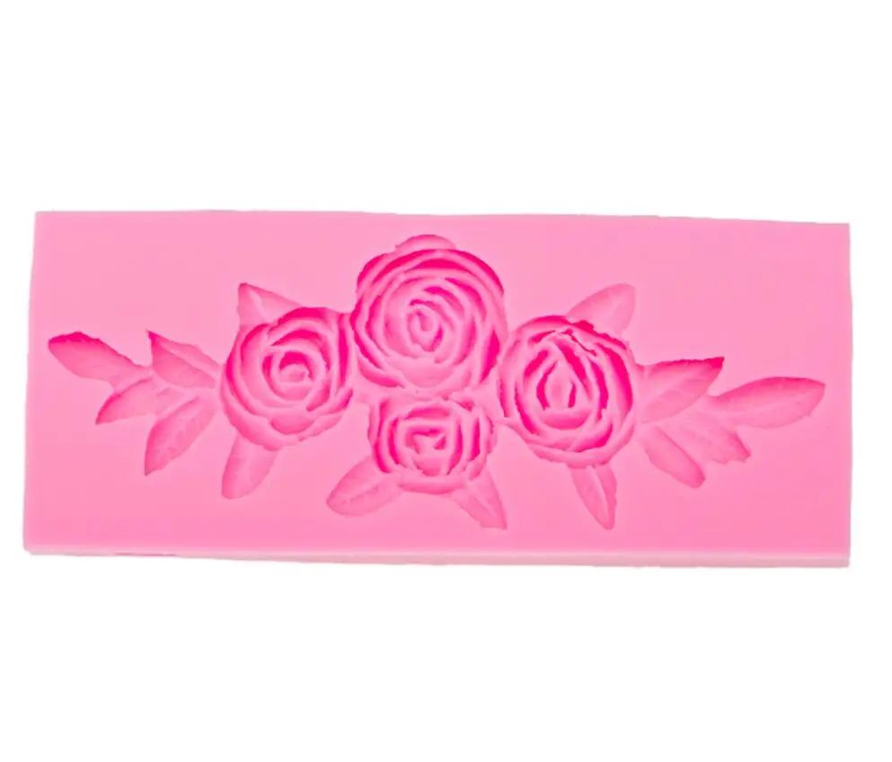 Дерево Роза Форма Цветка Силиконовые формы резак для печенья торта украшения