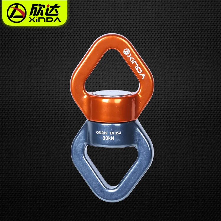 XINDA 30KN устройство безопасности Rappel Rotator Rope поворотный разъем Открытый скалолазание карабин Abseiling горные подъемы оборудование