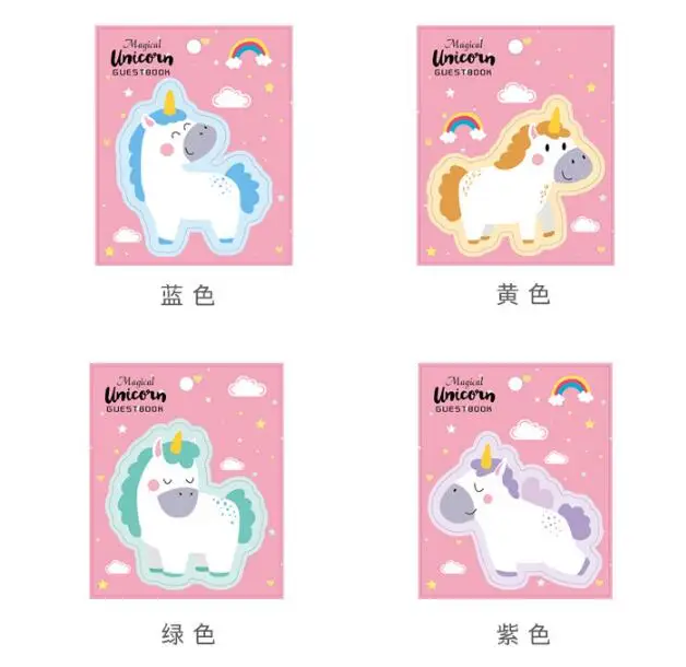 Милый Единорог липкий стикер для заметок Kawaii блокноты стикеры s закладки сообщение заметки офисные школьные принадлежности канцелярские товары