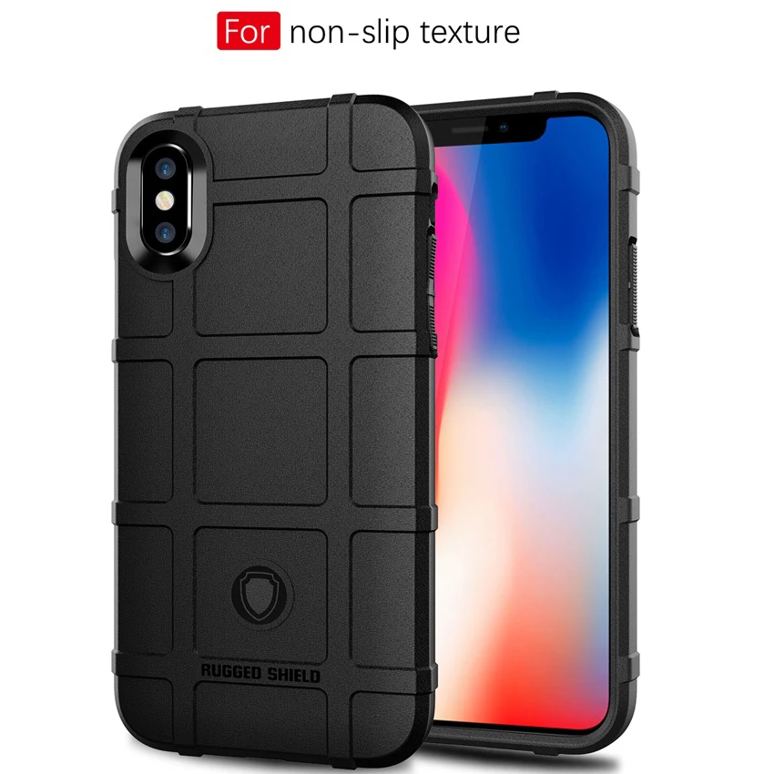 Case For iPhone X XS MAX XR Shockproof Armor Shield Silicone 7 8 6 6s Plus Soft TPU Phone Cover Shell |