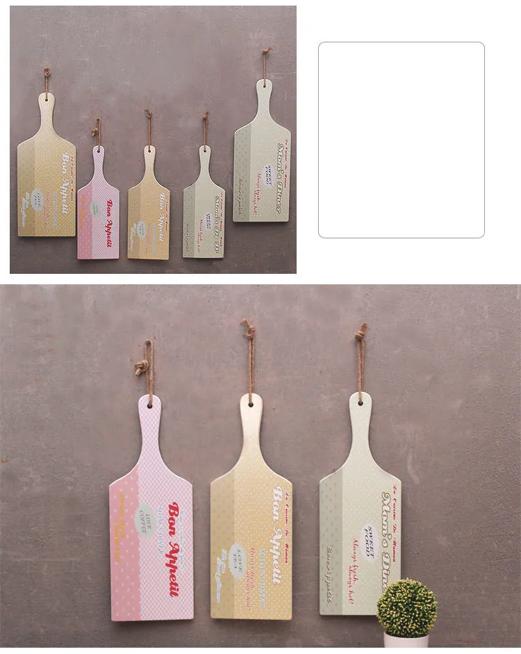 1PC 44x15.8CM Wooden Pizza Board Baking Tray Stone Cutting Platter Cake Bakeware Tools Hanging Decoration ME 020 | Дом и сад