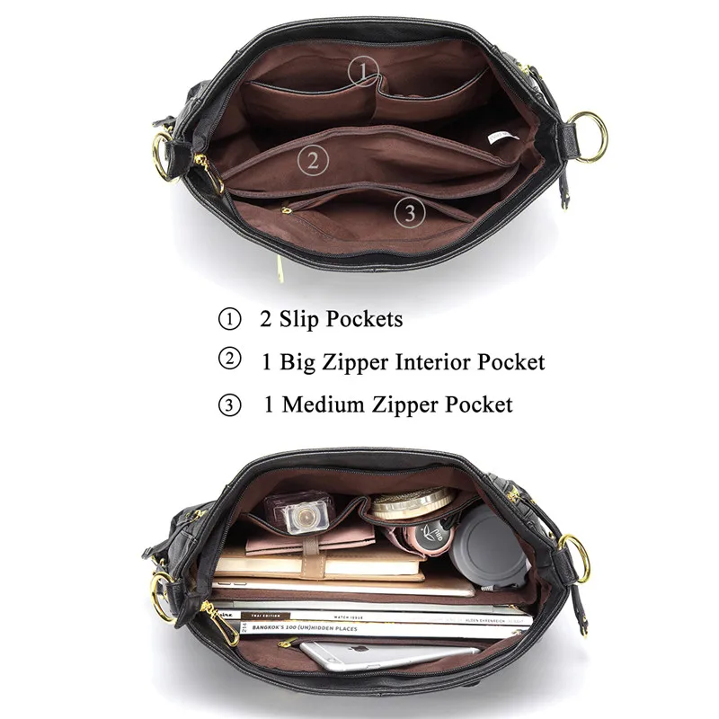 VASCHY сумки для женщин Мода сумка повседневное высокое качество Crossbody Дамы Chic