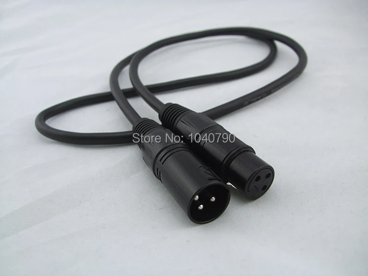 XLR 3Pin черный Mic кабель Шнур микрофон аудио папа к женскому экранированный Телефон