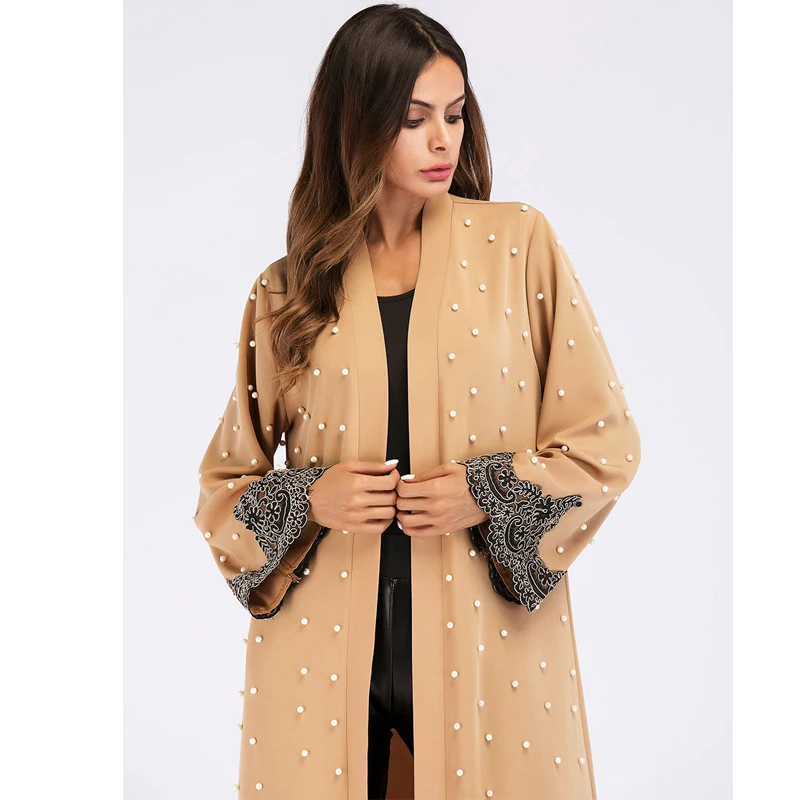 Кафтан мусульманский Abaya халат Дубай кимоно кардиган хиджаб платье Абая для